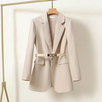 Klassischer Einknopf-Blazer mit gekerbtem Revers für Frauen
