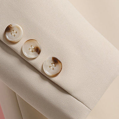 Klassischer Einknopf-Blazer mit gekerbtem Revers für Frauen