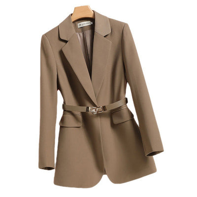 Klassischer Einknopf-Blazer mit gekerbtem Revers für Frauen