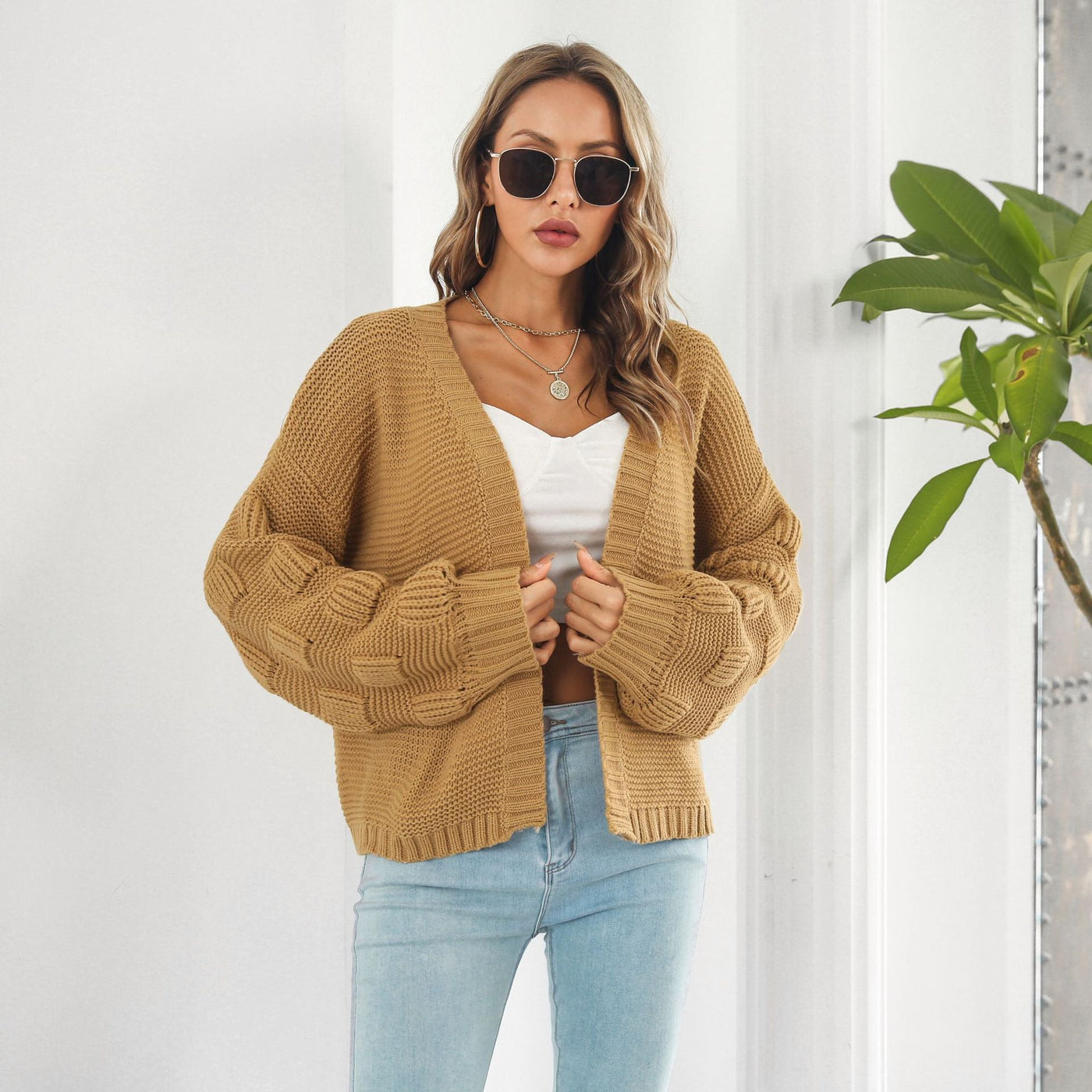 Stella Marie Cardigan | Leichter Sommer-Cardigan mit Faltenärmeln für Damen