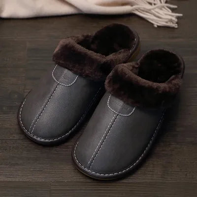 Leder Hausschuhe | Slipper | Winter | Herren Hausschuhe | Hausschuhe Herren