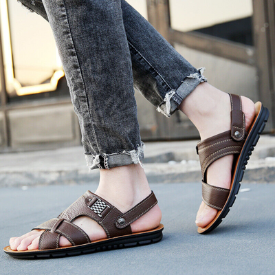 Ledersandalen – Ergonomisch – Sport – Orthopädische Sandalen – Herrensandalen