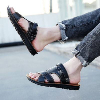 Ledersandalen – Ergonomisch – Sport – Orthopädische Sandalen – Herrensandalen