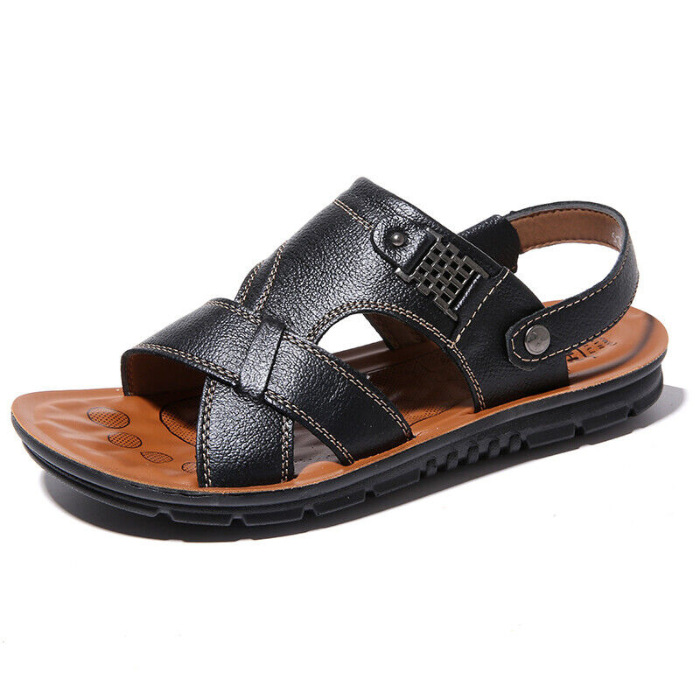 Ledersandalen – Ergonomisch – Sport – Orthopädische Sandalen – Herrensandalen