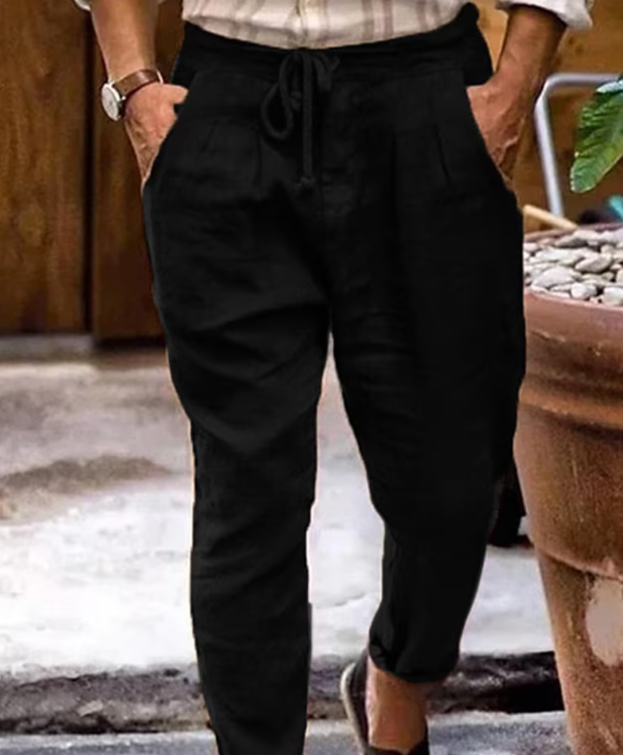 Leinenhose | Drawstring | Loose Fit | Sommerkleidung | Herrenhosen