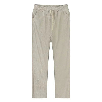 Leinenhose – Kordelzug – gerades Bein – Sommerhose – Herrenhose