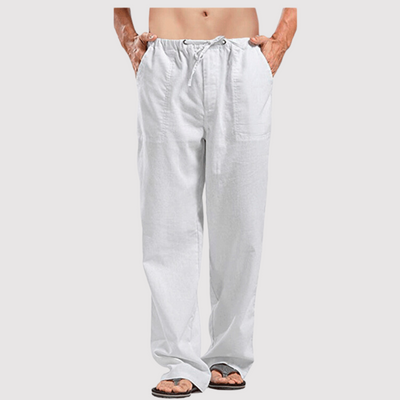 Leinenhose | Drawstring | Baumwolle | Sommerhosen | Leinenbekleidung für Männer