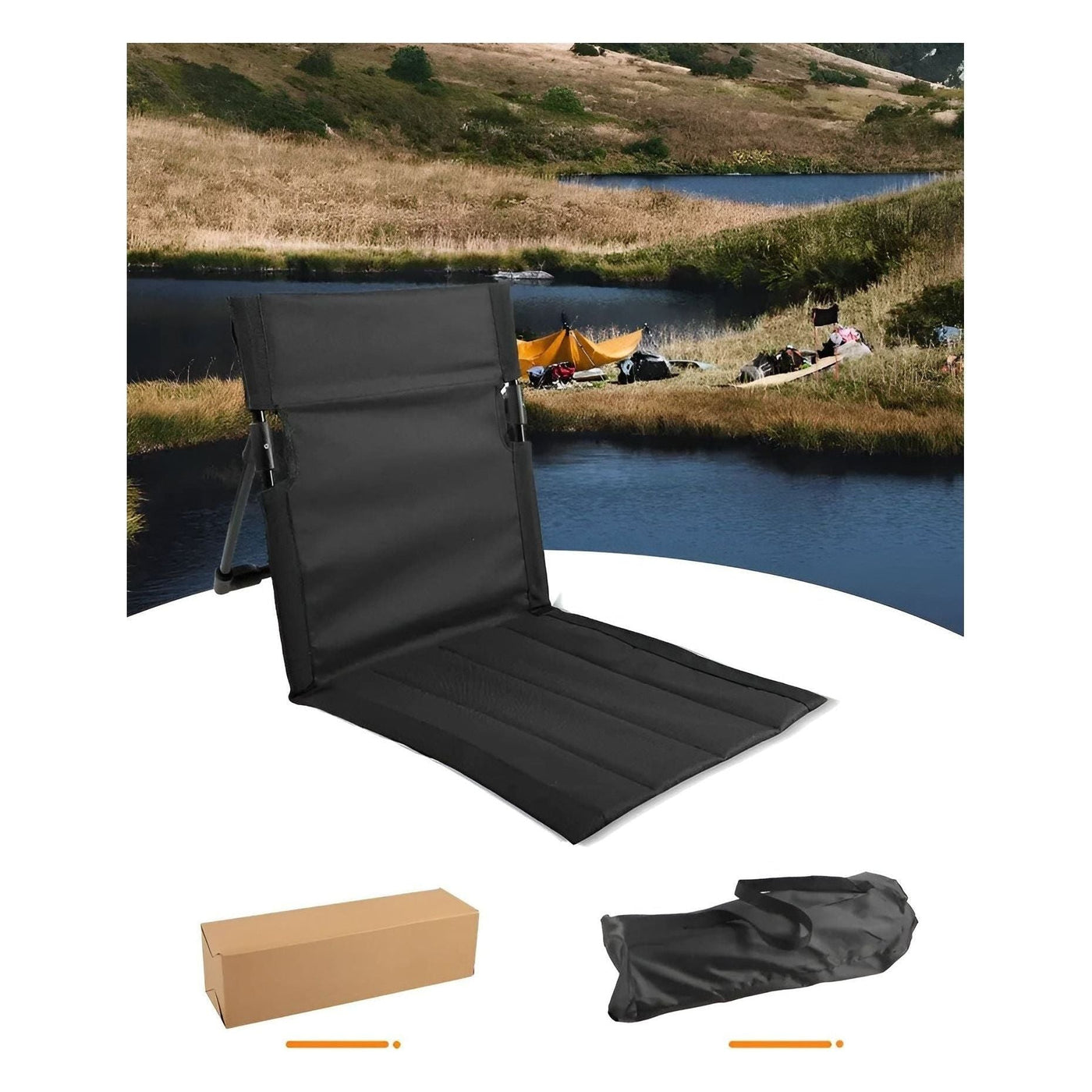 CampRelax Zusammenklappbarer Outdoor-Stuhl – Leichtgewicht Sitzgelegenheiten