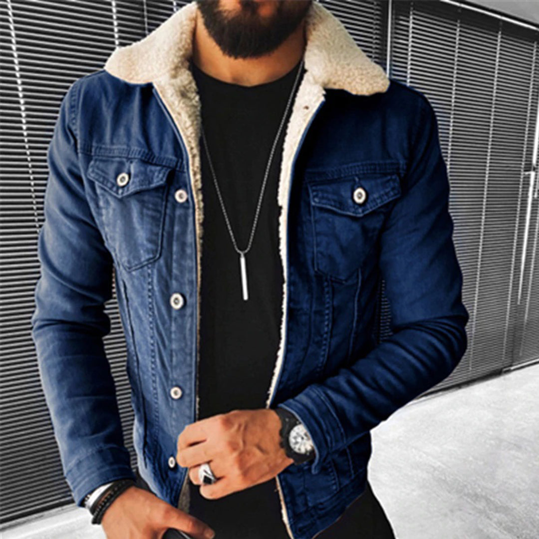Denim Jacken mit Fell für Männer