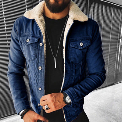 Denim Jacken mit Fell für Männer