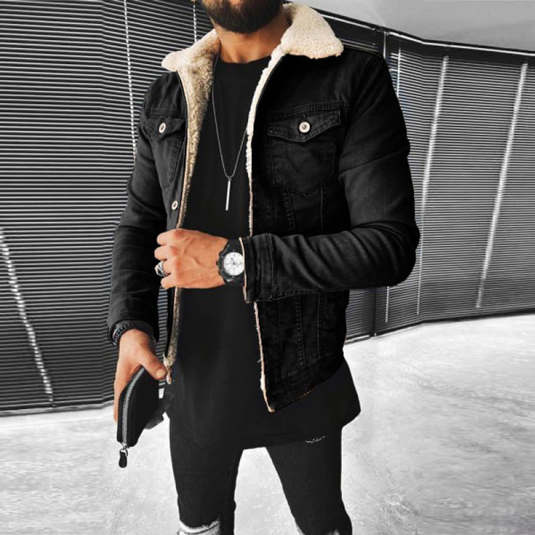 Denim Jacken mit Fell für Männer