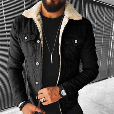 Denim Jacken mit Fell für Männer