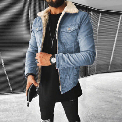 Denim Jacken mit Fell für Männer