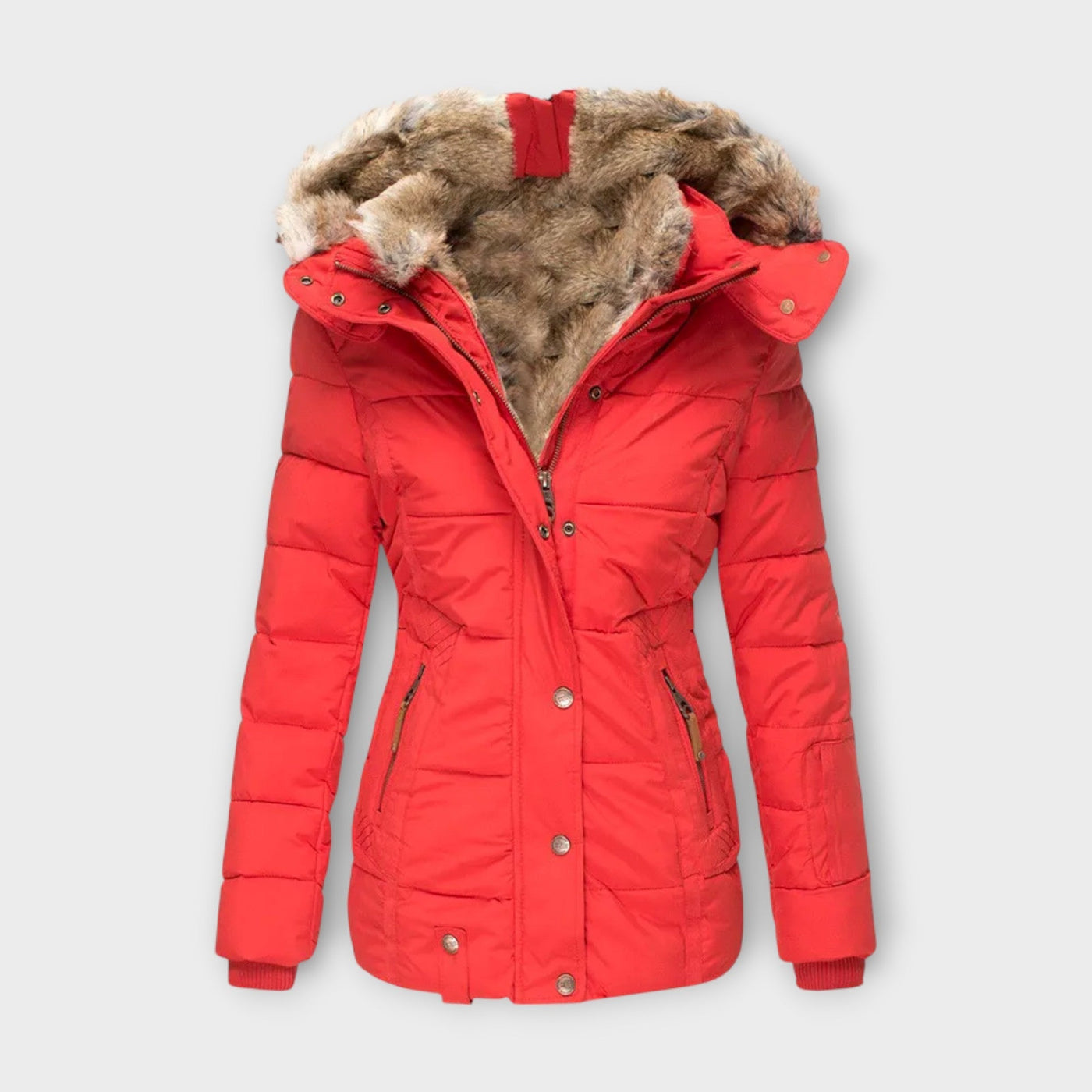 Emyra – Winterjacke mit Fellkapuze