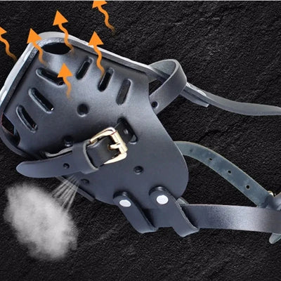 LeatherPro Sommer-Maulkorb für Hunde | Leder-Sommer-Maulkorb für Hunde