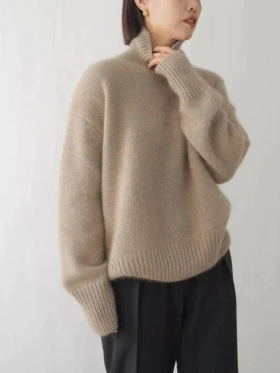 Rollkragenpullover mit Übergröße für Frauen