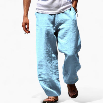 Jonas | Leichte locker sitzende Sommerhose aus Leinen
