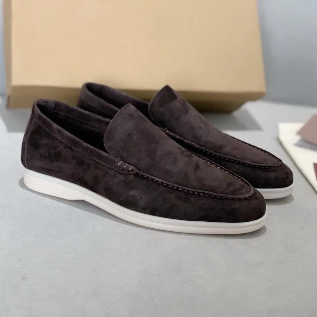 Loafer aus Wildleder – ergonomische Slip-On-Loafer aus Leder für Herren