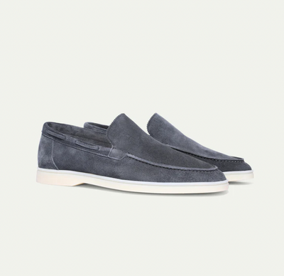 Loafers - Slipper- Leder- Wildleder Loafer- Herrenschuhe