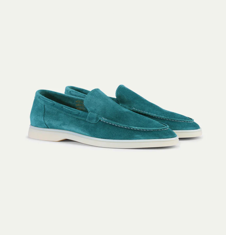 Loafers - Slipper- Leder- Wildleder Loafer- Herrenschuhe