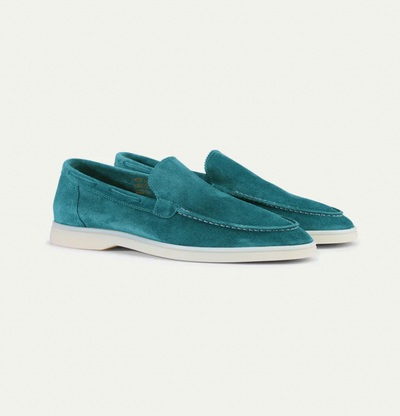 Loafers - Slipper- Leder- Wildleder Loafer- Herrenschuhe