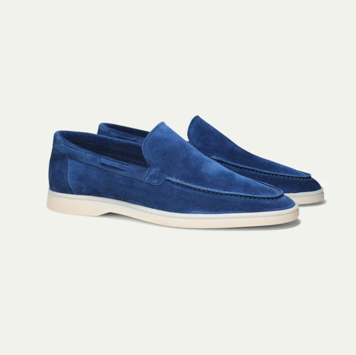 Loafers - Slipper- Leder- Wildleder Loafer- Herrenschuhe