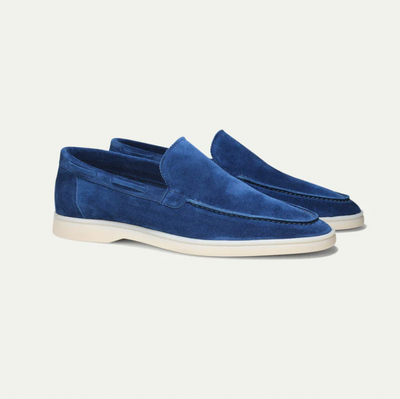 Loafers - Slipper- Leder- Wildleder Loafer- Herrenschuhe