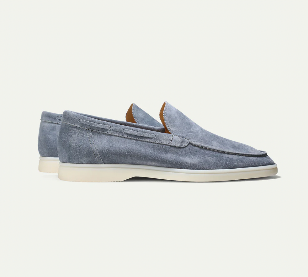 Loafers - Slipper- Leder- Wildleder Loafer- Herrenschuhe