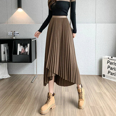 Vintage plooirok in streetwearstijl