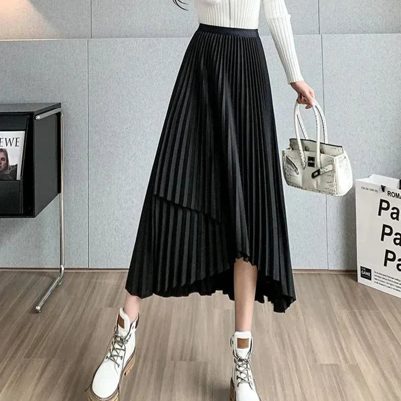 Vintage plooirok in streetwearstijl