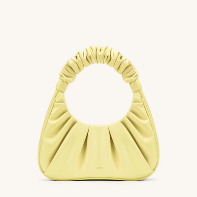 Handtasche mit Raffung | Halbmond-Form | Modisch & Modern