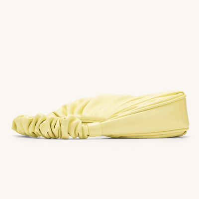 Handtasche mit Raffung | Halbmond-Form | Modisch & Modern