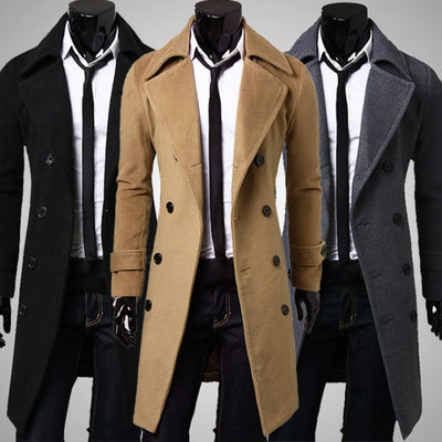 Zweireihiger Britischer Trenchcoat für Herren