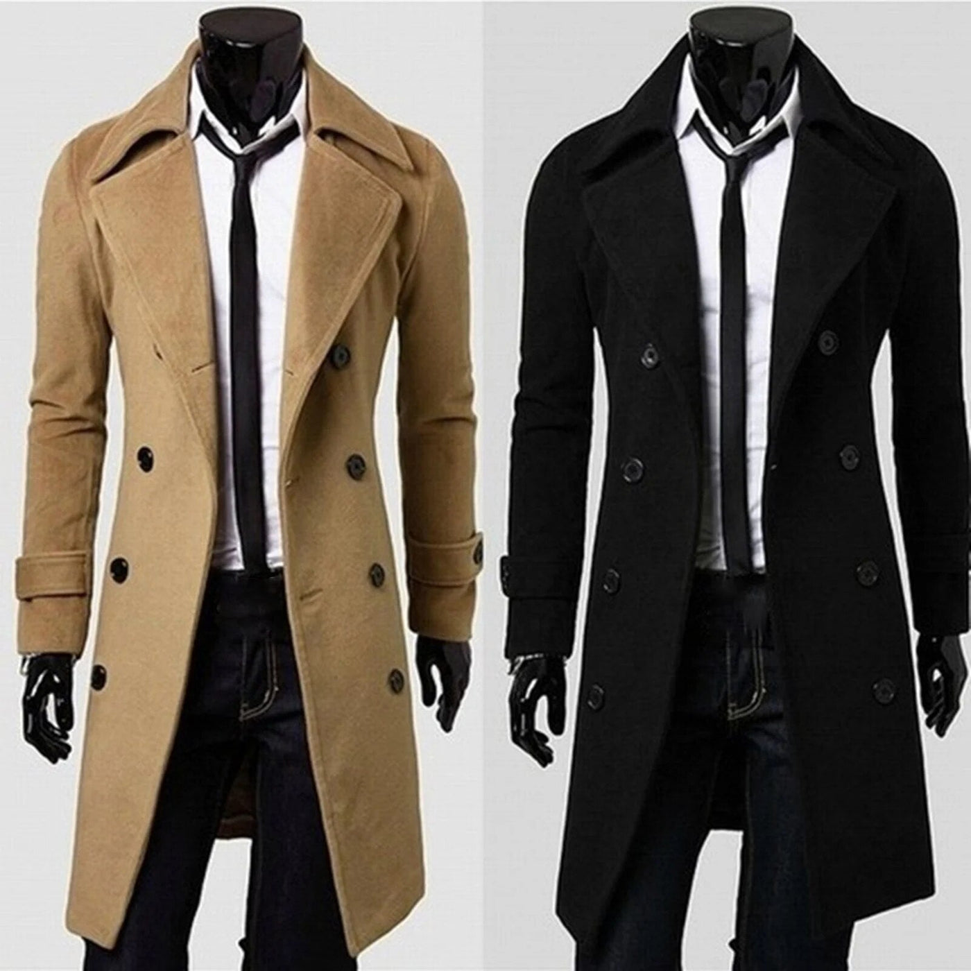 Zweireihiger Britischer Trenchcoat für Herren