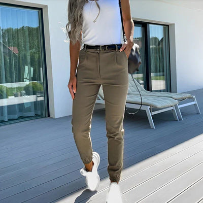 Autri Chino Hose | Modische Slim-Fit-Sommerhose für Damen
