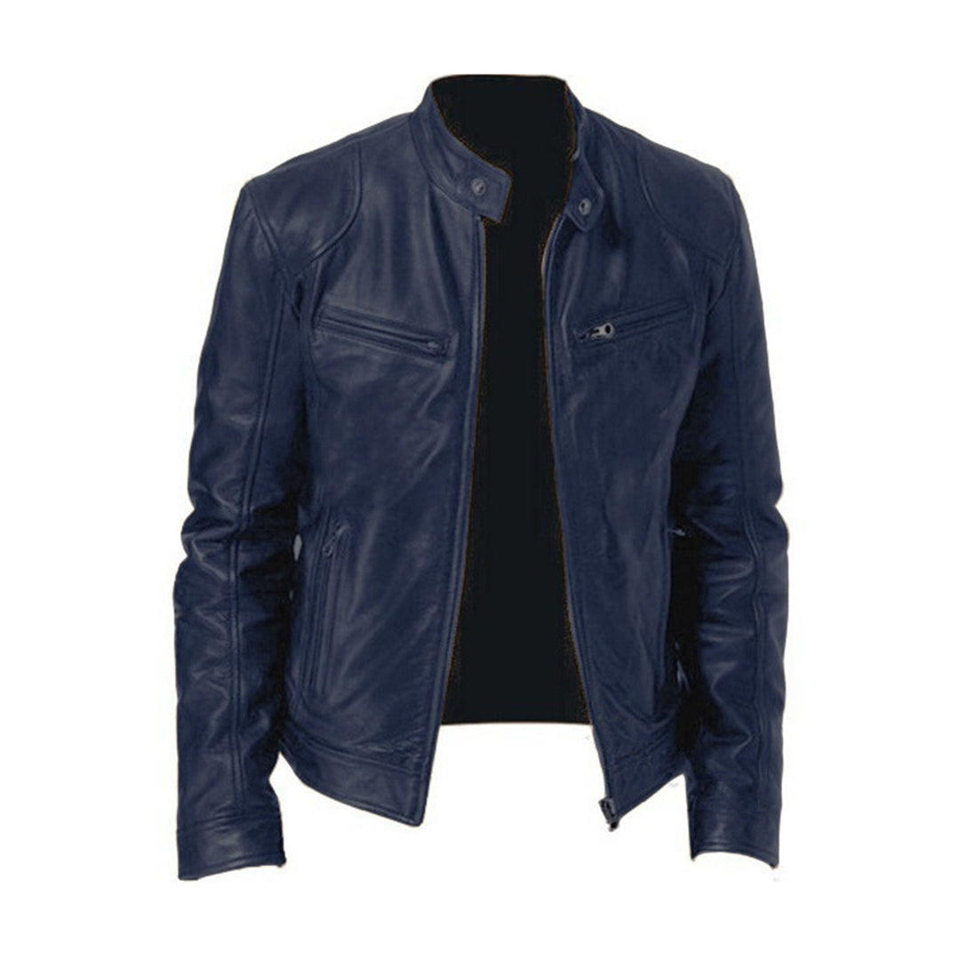 Maskuliner Winter-Lederjacke für Herren