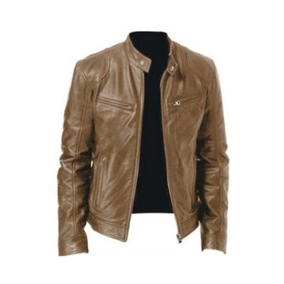 Maskuliner Winter-Lederjacke für Herren