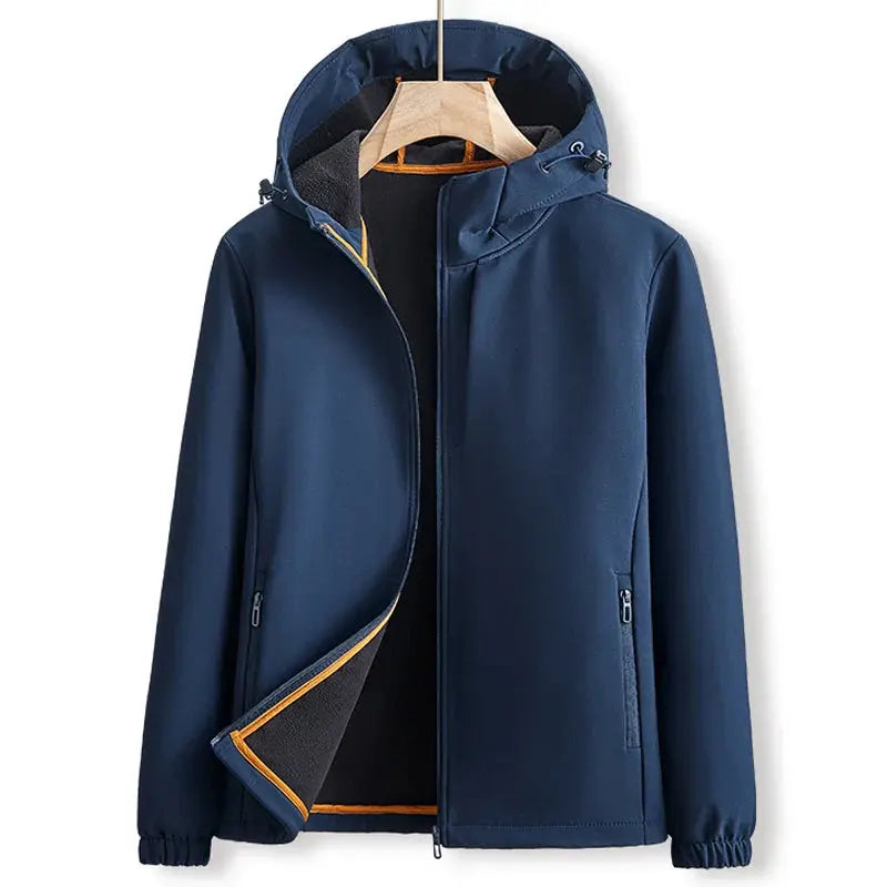 Herren Winter Kapuzen Bomberjacke Elegant