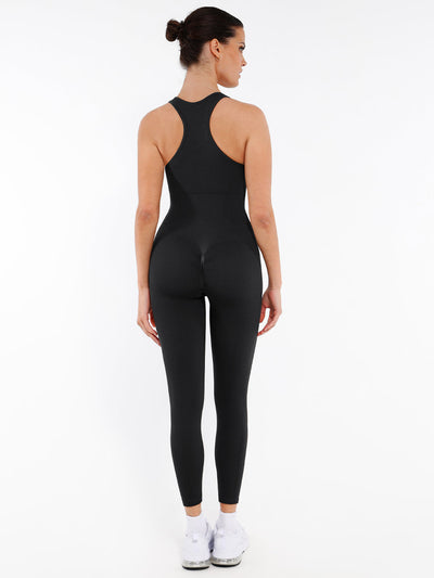 Nahtloser Shapewear-Jumpsuit mit Reißverschluss
