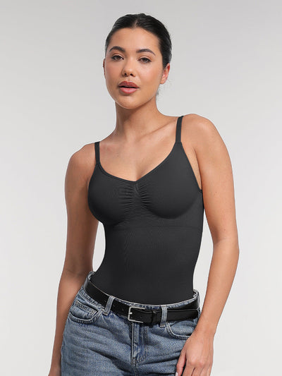 Nahtloser, figurformender String-Shapewear-Body