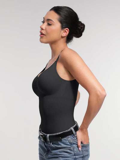 Nahtloser, figurformender String-Shapewear-Body