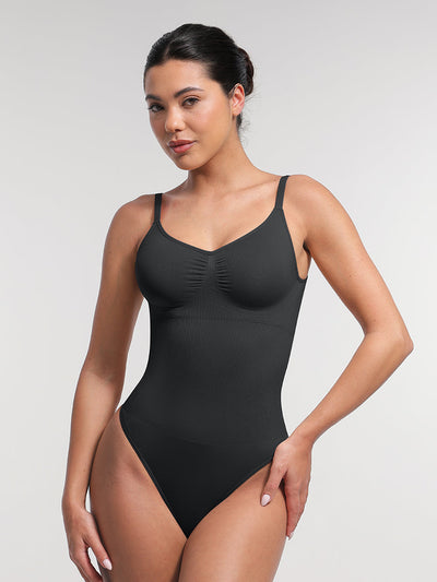 Nahtloser, figurformender String-Shapewear-Body