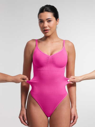 Nahtloser, figurformender String-Shapewear-Body