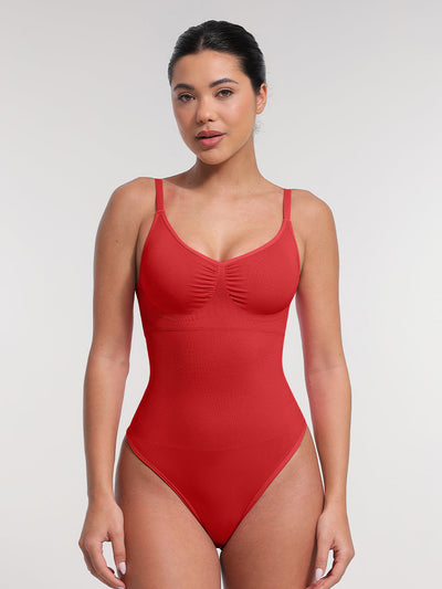 Nahtloser, figurformender String-Shapewear-Body