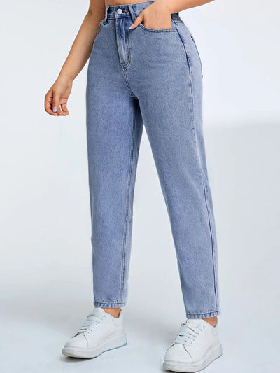 Lena | Moderne Mom Jeans mit Hohem Bund