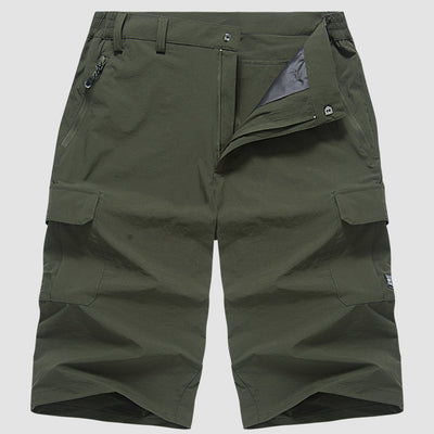 Sommer Cargo Short für Herren - Luftige 3/4 Kurze Hose mit Seitentaschen für Outdoor