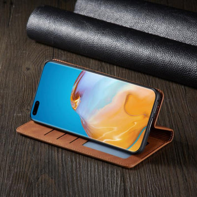 Huawei Hülle | Magnetische Ledertasche für stilvollen Sommer-Schutz
