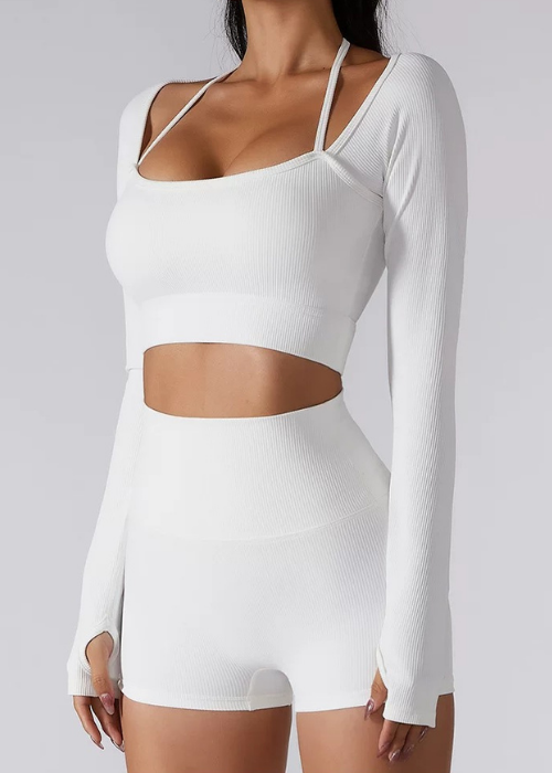 Sunrise Langarm-T-Shirt – Integrierte Schalen – Super Active™