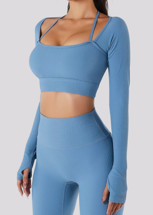 Sunrise Langarm-T-Shirt – Integrierte Schalen – Super Active™