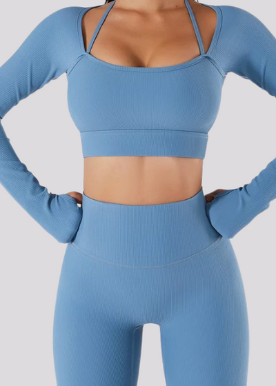 Sunrise Langarm-T-Shirt – Integrierte Schalen – Super Active™